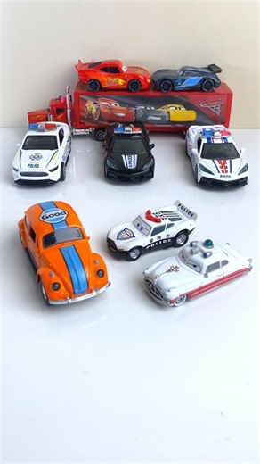 Car Toys, Tomica Lightning McQueen, Hot Wheels Volkswagen with Police Car 🚨🚔 | Various Diecast Car