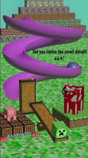 Did You Notice the Small Detail? 👀 | Satisfying Minecraft Chain Reaction