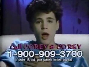 80's Infomercial for the Two Coreys' 900 Number