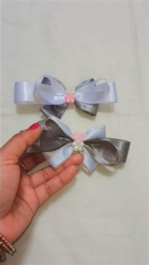 unique ribbonbow/ribbon bow/ ribbon hair clip/elegant hair accessories/diy ribbon bow#trendingshorts
