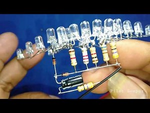How to make led spectrum simple no ic no transistor