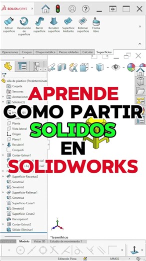 Dividiendo Sólidos en SolidWorks: Tutorial Esencial