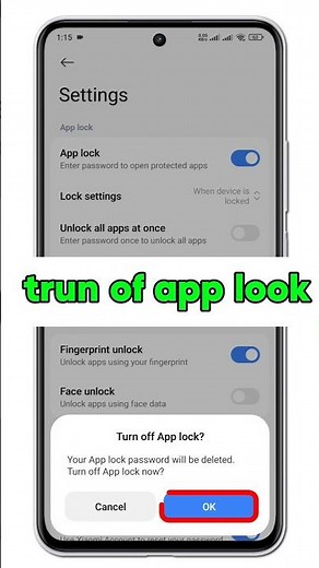 How to Turn Off App Lock | Remove App Lock from All Apps (Android) #shorts #apps #itechify