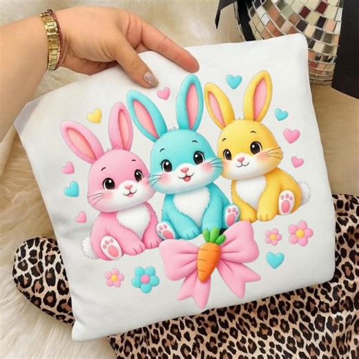 Adorable Pastel Bunnies Cuddling – Easter Plush PNG - Etsy