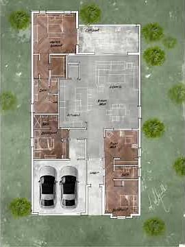 Rendering a floor plan on the iPad | Procreate