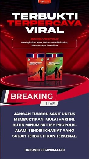 British Propolis Terbukti, Terpercaya dan Viral