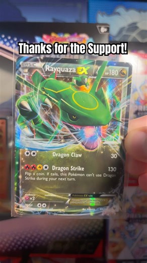 Rayquaza EX Card!! #pokemon #cards