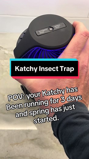 The Katchy indoor insect trap uses a fan with UV light to catch flying insects. #katchy #bugs #insect #uv