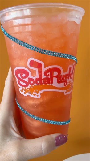 ✨🧡Come and taste the Showgirl!🧡✨ Ruby red grapefruit, strawberry and vanilla ✨SPARKLE✨ Mountain Dew in a 24oz hand bedazzled cup! The life of a showgirl tastes sweeter with a sparkly drink in hand! See all you swifties in the shops! *Limited supply one day only speciality cups! Help us spread the showgirl love by sharing one of our showgirl posts for a chance to win a $20 gift card! | SodaRush