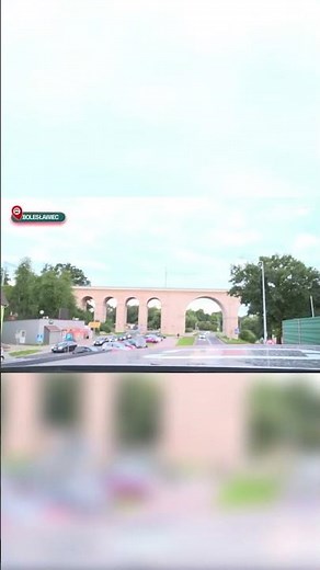 WE ARE PASSING THE RAILWAY VIADUCT IN BOLESŁAWIEC