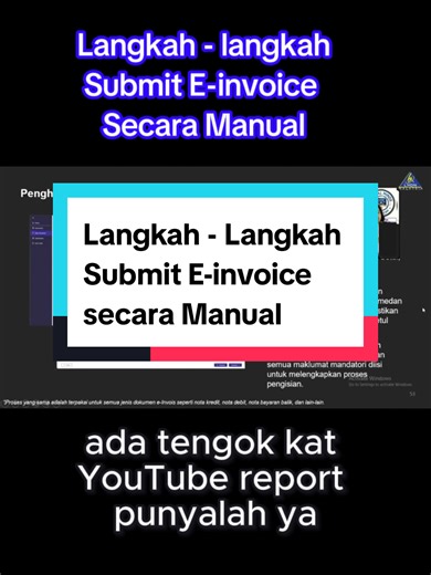 Langkah-langkah Submit E-invoice Secara Manual