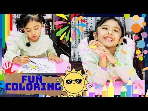 How to color in sun | fun learning activity for toddlers #colors #drawing #kidsvideo #sun