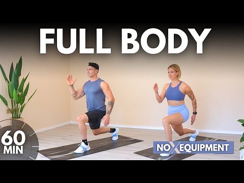 1 Hour FULL BODY WORKOUT at Home - Bodyweight Circuits - Low Impact workout - No Equipment Needed