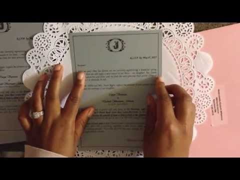 DIY Doily Wedding Invitation Invitation Directions