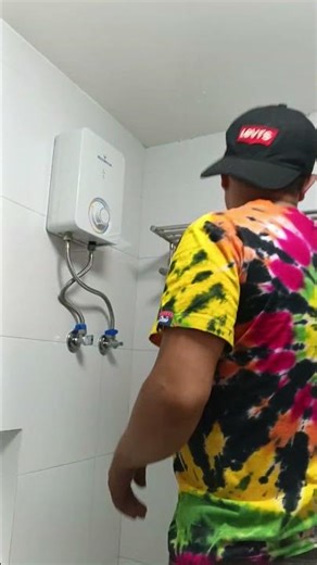 install the shower heater