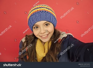 Selfie Camera Smiling Cute Face Little Stock Photo 2099718955 | Shutterstock