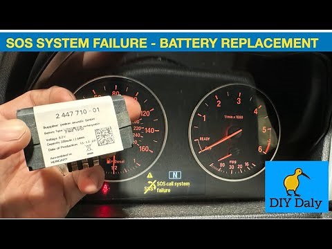 BMW X1 SOS Call system failure - Battery replacement