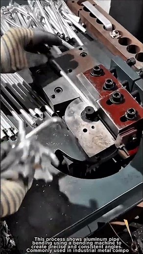 Aluminum Pipe Bending Work Tool Using Precision Bending Machine #worktool