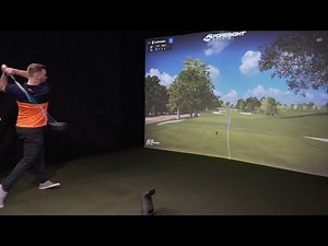 FSX Play with GC3 Launch Monitor - on course action!