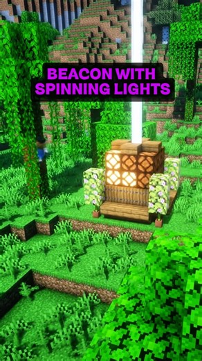 EASY SPINNING LIGHT Beacon!🚨✨ #minecraft
