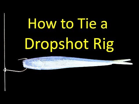 How to Tie a Dropshot Rig Knot and Sinker for Bass Fishing