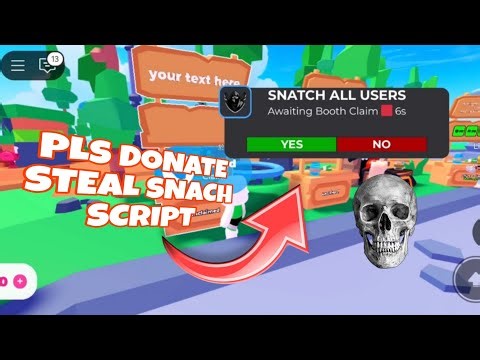 [NEW]💲PLS DONATE STEAL SNATCH SCRIPT | V10 ROBLOX EZ ROBUX🔥 | PASTEBIN