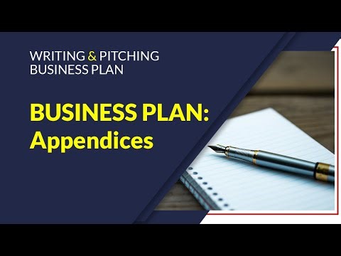 BUSINESS PLAN: Appendices