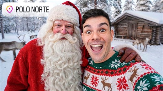 ¡Conocí a Papa Noel en el Polo Norte!