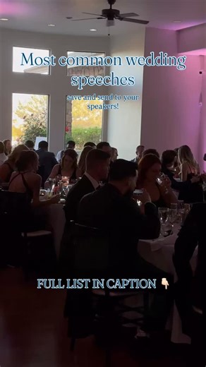 Arizona Wedding Team | ✨ The most common wedding speeches (so no one’s caught off guard) ✨ Save this + send it to your speakers 👇 💍 Engagement Party • Party... | Instagram