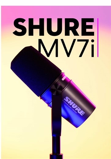 🏷️ Get 10% off on all orders over €200 on the Shure webshop! (Nov 26th to Dec 2nd) 🔗 in bio! What if your mic could also be your audio interface? The MV7i by @Shure is the worlds first-of-it’s-kind dynamic USB-C microphone with a built-in interface. Perfect for creators, musicians, podcasters & streamers who want studio-quality sound anywhere. ✅ Connects to your computer, tablet or smartphone ✅ XLR and ¼ inch input to connect another mic or instrument ✅ Built-in phantom power for condenser mic