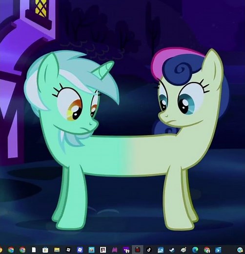 Lyra And Bon Bon Conjoined #mlp #mylittlepony #animation #cartoon