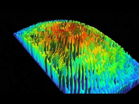 Time-slice representation of mazes in the Gray-Scott model