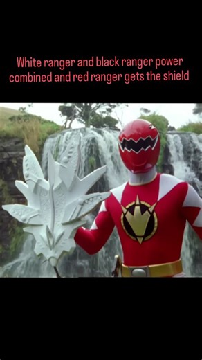 power rangers on Instagram: "The Shield of Triumph: A Hero’s Burden ​This high-stakes sequence captures a pivotal moment of transformation and sacrifice. The scene opens with a sense of desperate urgency as Trent Mercer and Dr. Tommy Oliver (the Black Dino Ranger) are locked in a struggle to stabilize a volatile surge of energy near a majestic waterfall. Trent, visibly strained and weary, fights to maintain his grip on the power, while Tommy—steadfast in his black-and-gold armor—encourages him t