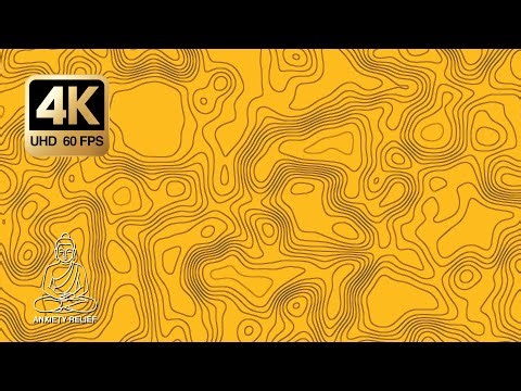 Abstract Yellow Topographic Background 4K • 3 Hours Seamless Loop • Study & Relax (No Music)