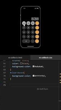 How To Make A Calculator Using HTML CSS Only | IOS Calculator without Using JavaScript