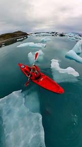 236K views · 1.6K reactions | Come with me kayaking on the glacier...