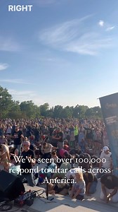 We’ve seen over 100,000 respond to altar calls across America. God is just gettin started changing the hearts of Americans. 🙏🏽🇺🇸❤️ #LetUsWorship | Sean Feucht