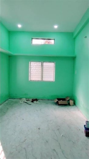 wall painting green colour fast cort bedroom 🏡#wallpainting #walldecor #homedecor