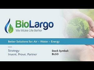 BioLargo Inc. (OTCQB: BLGO): Virtual Investor Conferences