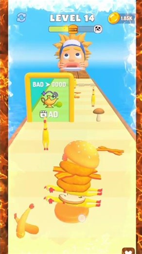 burger 🍔 master #trending #gaming level 14 #shorts