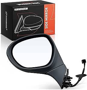 A-Premium Driver Side Power Door Mirror - Compatible with Buick Envision 2016 2017 2018 2019 2020 - Heated Manual Folding Grey Outside Rear View Mirror w/Turn Signal - Replace# 84144744