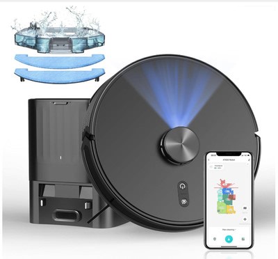 Robot Vacuum and Mop Combo with Self-Emptying Station (60-Day), LiDAR Navigation | eBay