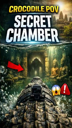 Crocodile POV Reveals a Hidden Chamber Under Angkor Wat! 🐊😱