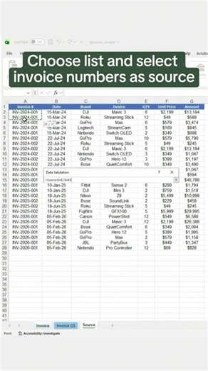 How to create a dynamic invoice in Excel ‼️