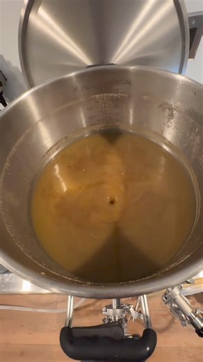 The Spike Bottom Drain Kettle rocking a proper whirlpool 🤤 @jp.homebrew | Spike Brewing