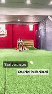 Using the Heater Sports POWER ALLEY PRO (not seen) to work on a 3 ball continuous backhand drill. 1️⃣ By shortening the distance on each rep the infielder is able to see different hops to adjust the glove (receive, pick, press). 2️⃣Naturally the velocity picks up as the as the infielder gets closer to the machine simulating a faster paced ball. 3️⃣ Force infielders to stay in the legs as they move forward to maintain head and eye stability to be able to read the hops as they exit the machine. Us