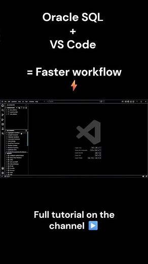 Oracle SQL in VS Code ⚡ Beginner Basics | SQL Developer Extension #oraclesql #vscode #oracledatabase
