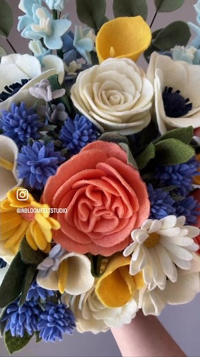 Handmade Felt Flower Bouquet for Weddings: A Forever Alternative