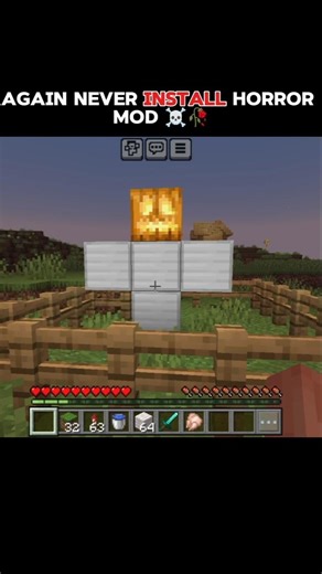 MINECRAFT NEVER PLAY HORROR MOD ? #minecraft #minecraftshorts #gaming