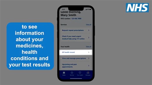 📲 Want to see your GP health record? It’s easier than you think. This short NHS walkthrough video shows you how to view your GP health record using the NHS App — anytime, anywhere. Knowing what’s in your health record can help you: 🩺 Understand your care 📋 Keep track of test results, conditions and treatments 💬 Feel more in control of your health And that's not all the NHS App can do. You can also: ✅ Book and cancel GP appointments ✅ Order repeat prescriptions ✅ Get NHS advice and check symp